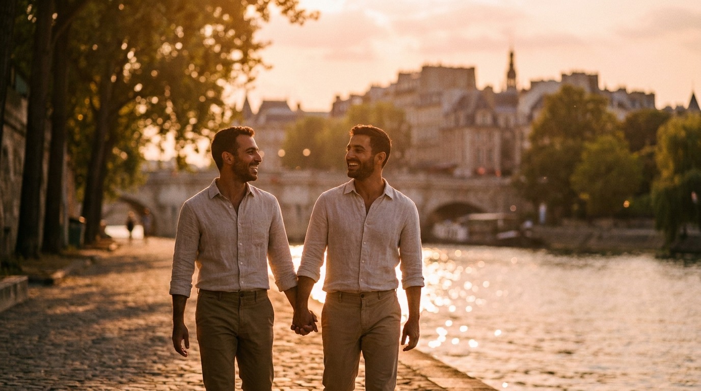 Gay weekend romantico Parigi: Lorenzo e Andrea, 5 anni