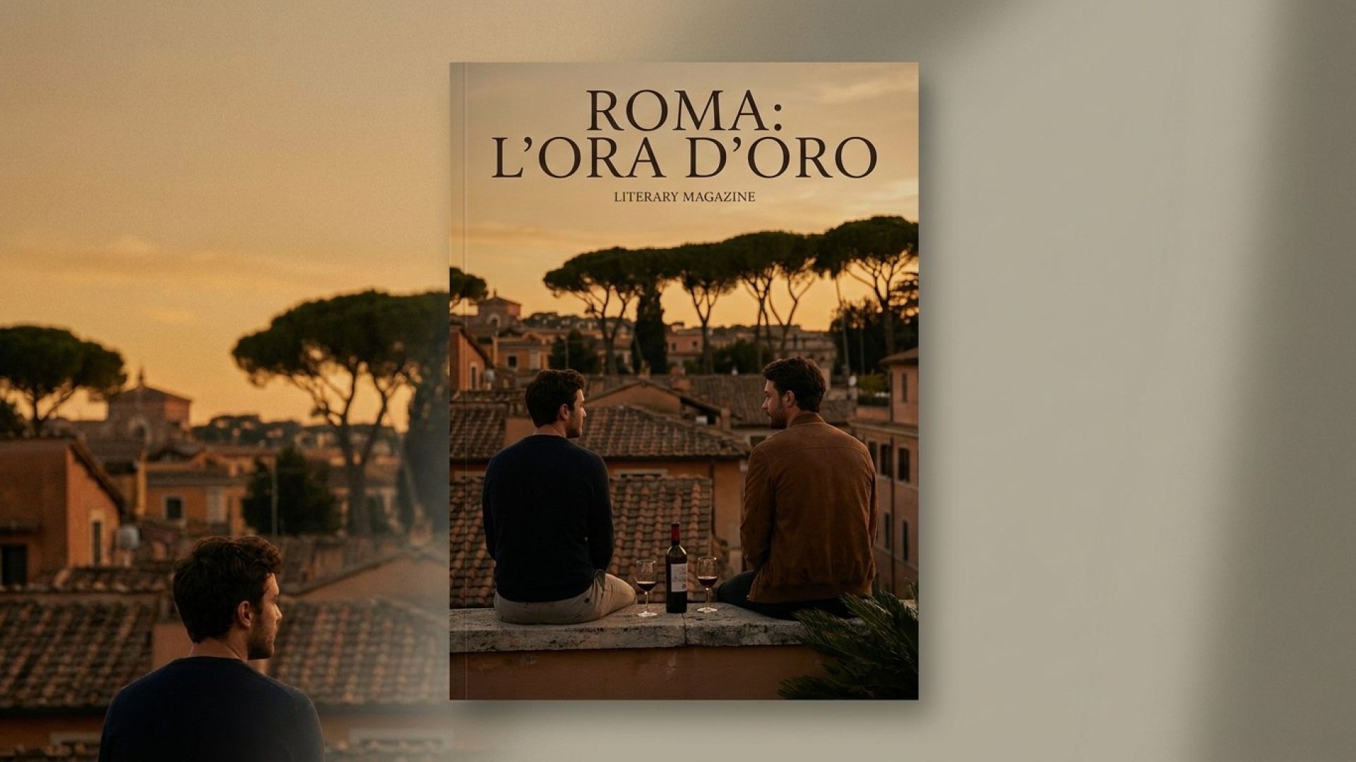 Racconti gay famiglia: terrazzo romano al tramonto di ottobre