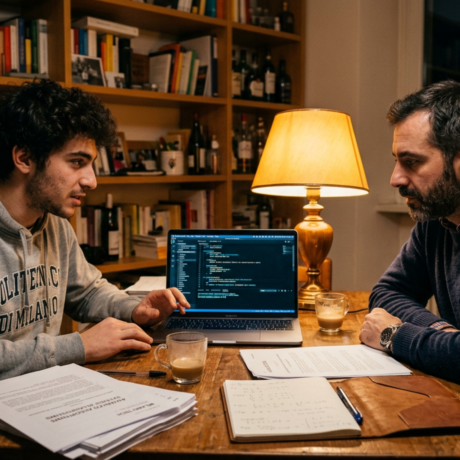 Racconti gay laureando: Riccardo, la tesi e il prof