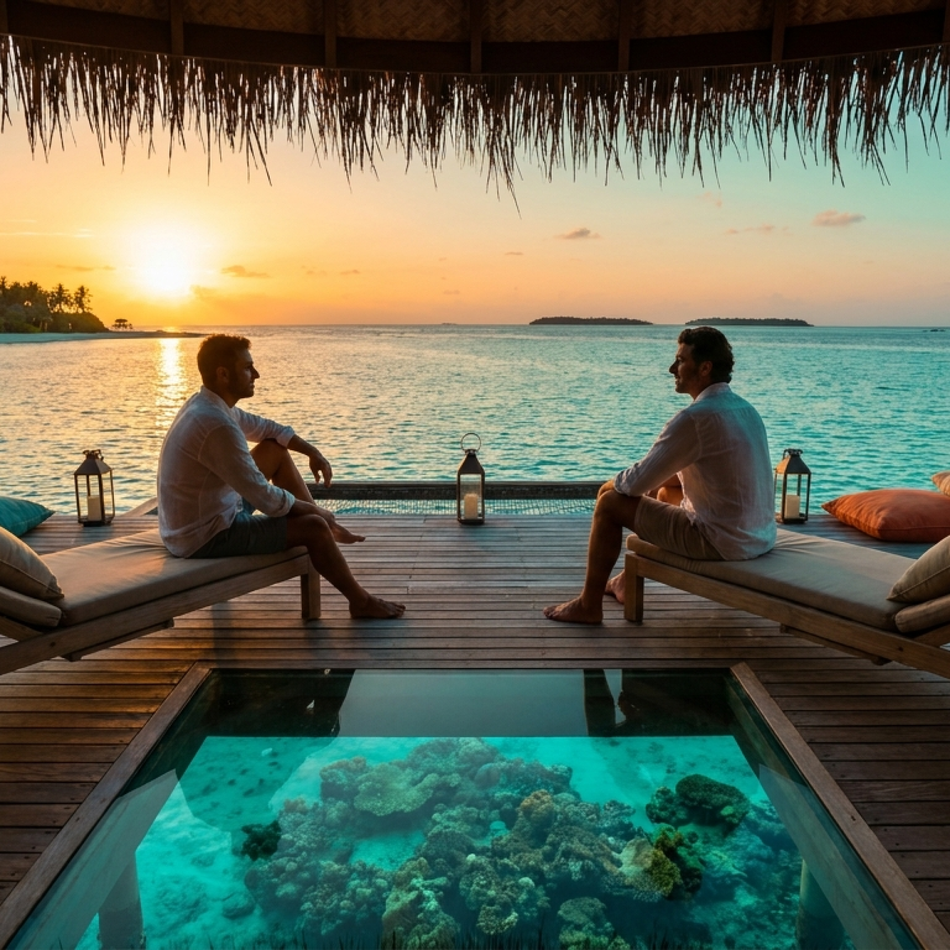 Gay weekend romantico alle Maldive: Lorenzo e Andrea