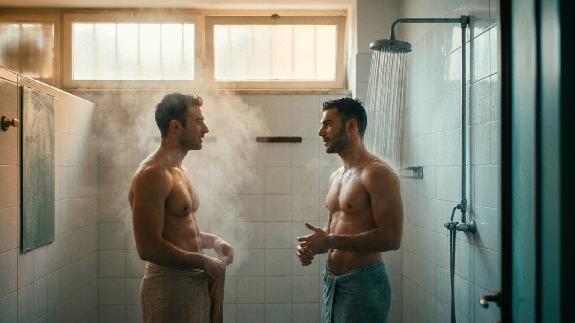 Palestra gay Roma: spogliatoio palestra Pigneto - Tommaso e Lorenzo