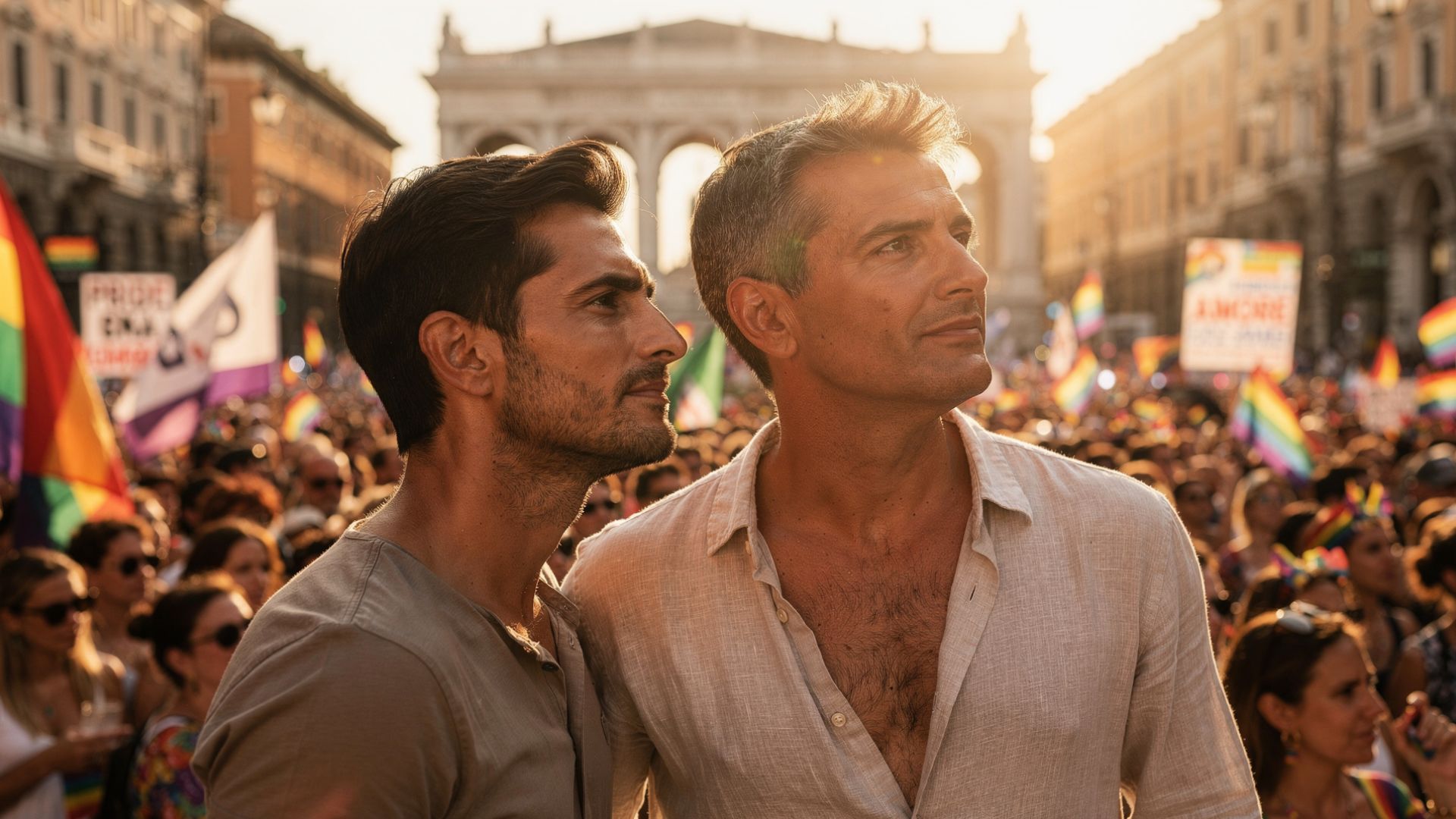 Lorenzo e Andrea al Gay Pride Roma 2026